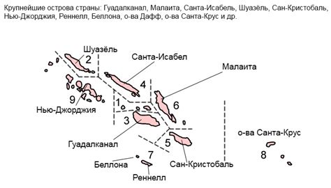 Административное деление островов