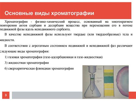 Виды хроматографии: категоризация методов