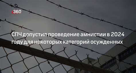 Возможности амнистии для осужденных