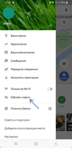 Возможности оффлайн-карт Google