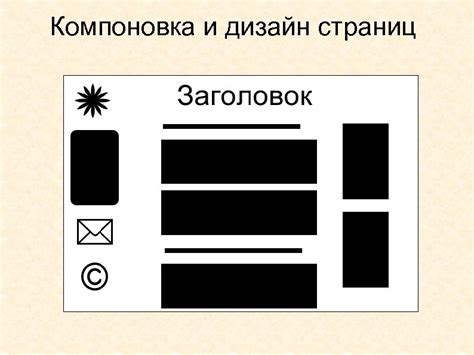 Дизайн и компоновка страниц