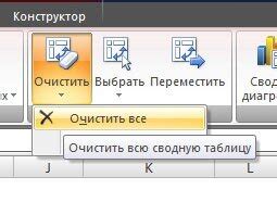 Добавление кнопки Очистить в Excel