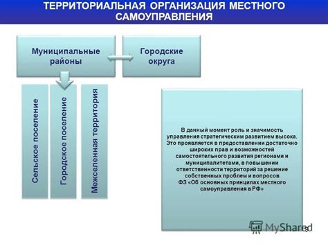 Значимость местного управления