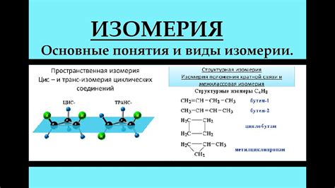 Изомерия веществ: виды и примеры