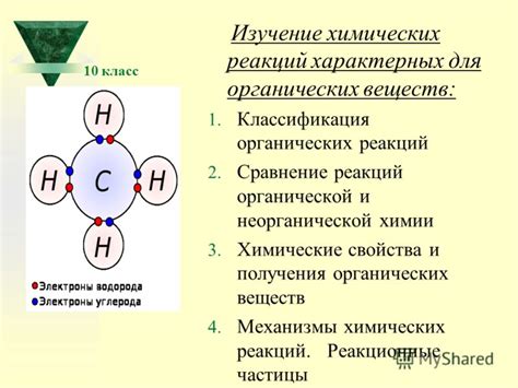 Изучение реакций веществ