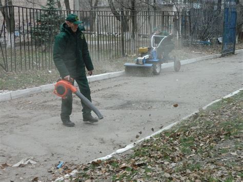 Использование специальных воздуходувок