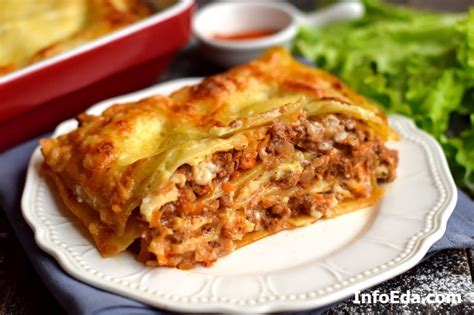 Итальянская лазанья с сочными рожками и ароматным фаршем