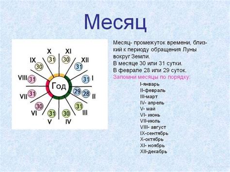 Какие месяцы сечня?