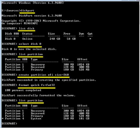 Как отобразить раздел EFI на Windows