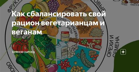 Как сбалансировать рацион