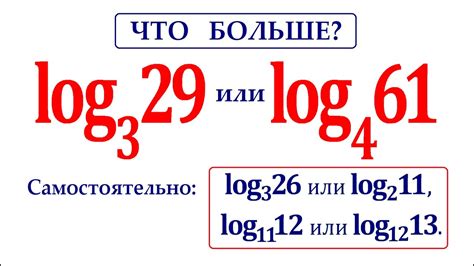 Как сравнивать логарифмы?