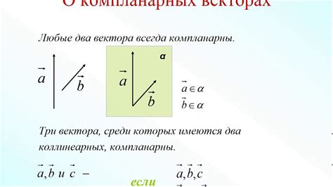 Коллинеарность векторов