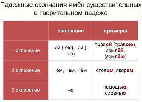 Краткий обзор творительного падежа