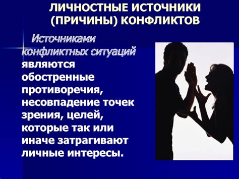 Личностные противоречия и внутренний конфликт