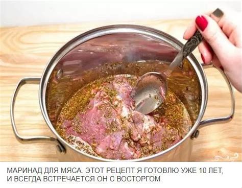 Маринование мяса в брусничной смеси