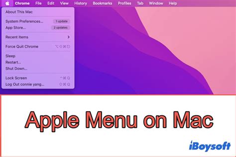 Метод 4: Apple Menu