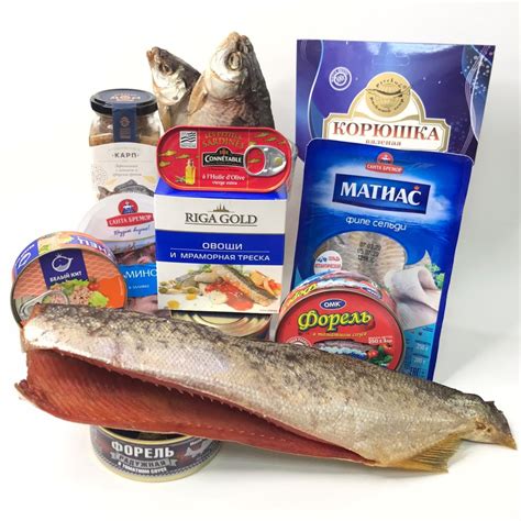 Морепродукты и рыба с калием