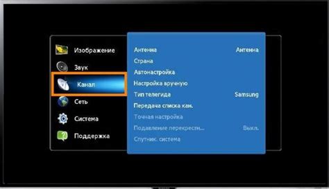 Настройка телевизора Samsung