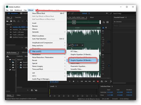 Настройка Adobe Audition для прослушивания своего голоса: