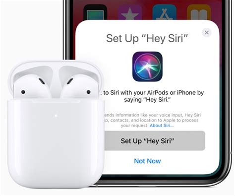 Настройка Siri через устройство iOS для AirPods Pro