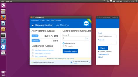 Настройка TeamViewer на Ubuntu после установки