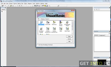 Настройка Visual Basic 6.0 после установки