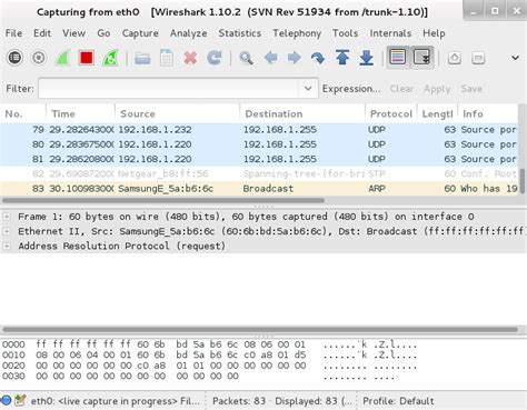 Настройка Wireshark в Kali Linux