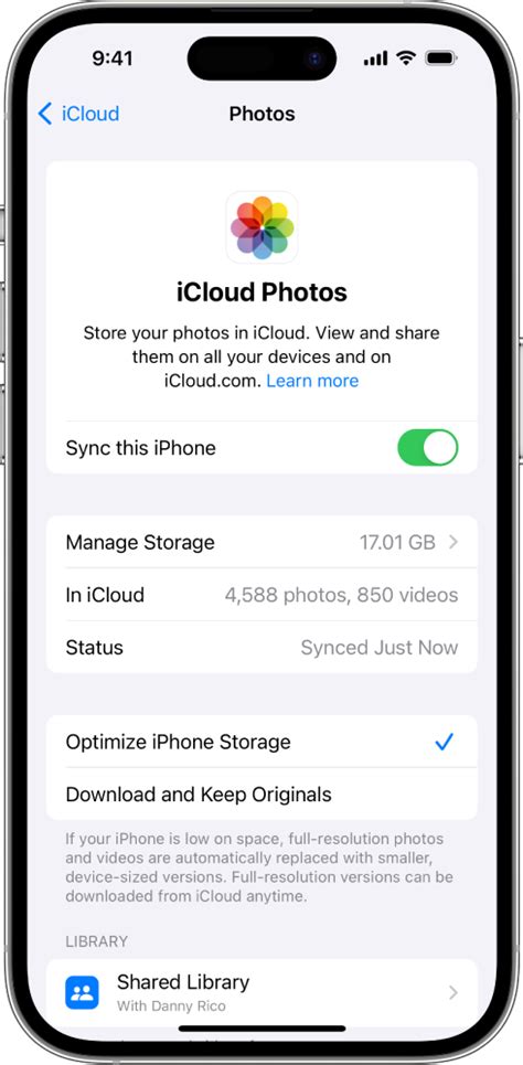 Настройка iCloud на iPhone