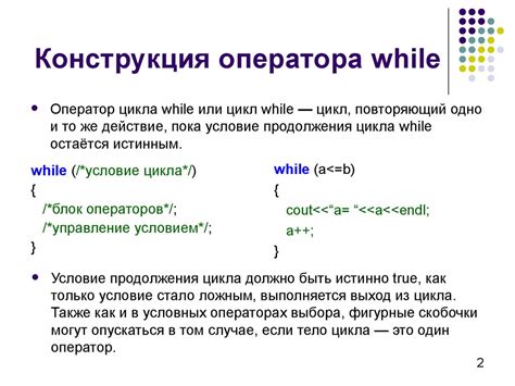 Недостатки оператора while