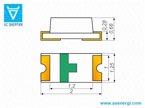 Определение полярности SMD светодиода 0805