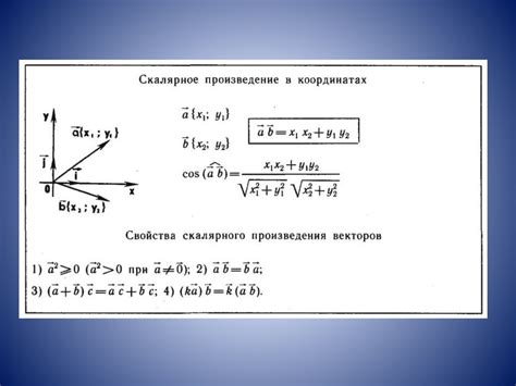 Определение скалярного произведения