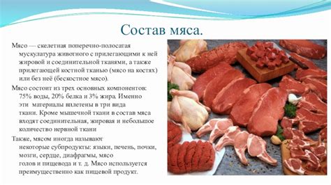 Органический состав мяса