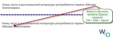 Основные функции Ctrl Shift Пробел в Word