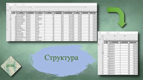 Основы работы структуры в Excel