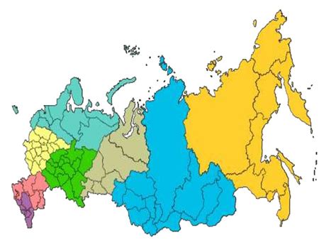 Особенности организации округов