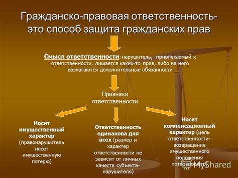 Ответственность и защита