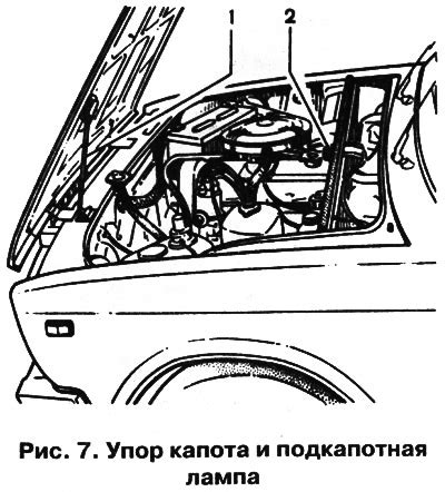 Открывание капота автомобиля