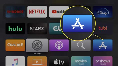 Открытие App Store на Apple TV