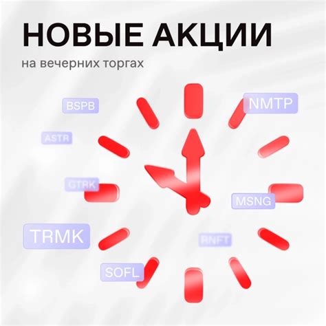 Перечень доступных акций