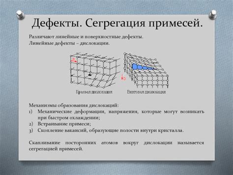 Поверхностные дефекты и напряжения