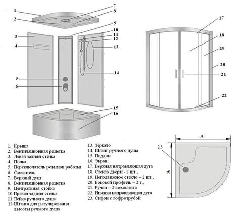 Подготовка к сборке душевой кабины
