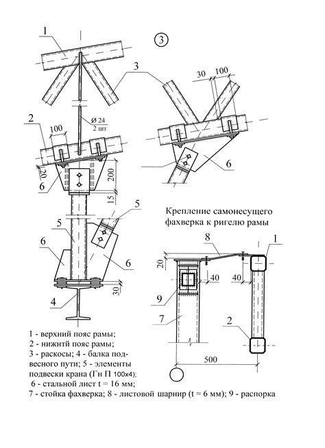 Подготовка к установке фахверка