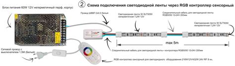 Подключение RGB подсветки к источнику питания