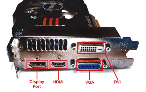 Подключите другой конец VGA кабеля к монитору