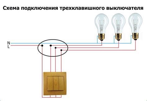 Подсоединение проводов к выключателю