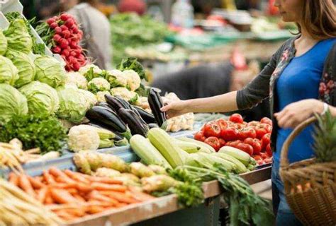 Покупка свежих продуктов