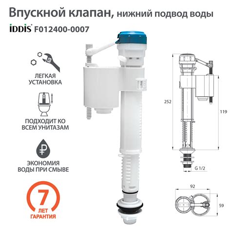 Почему впускной клапан унитаза пропускает воду