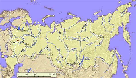 Появление первых рек на территории России