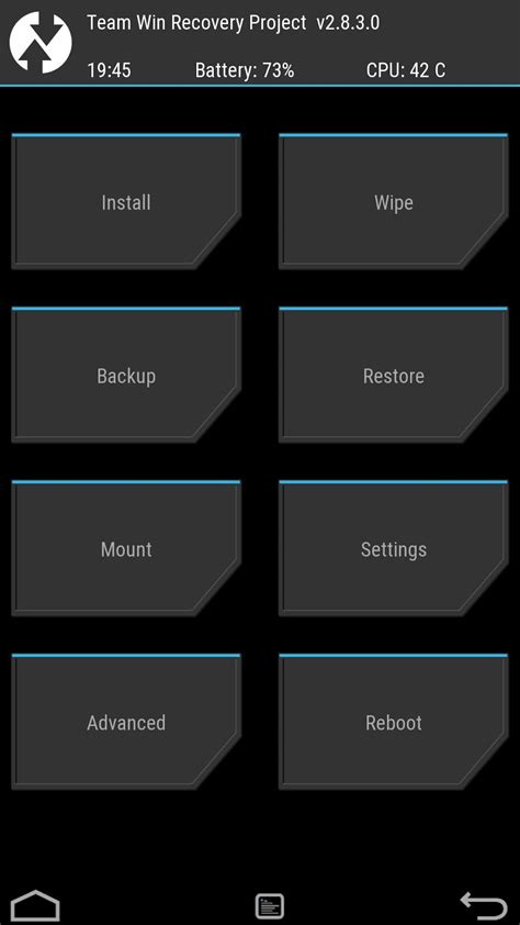 Преимущества использования TWRP recovery