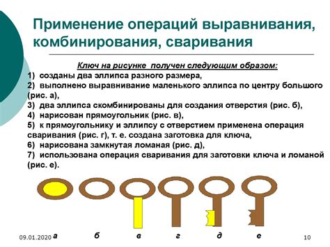 Применение объединения и комбинирования